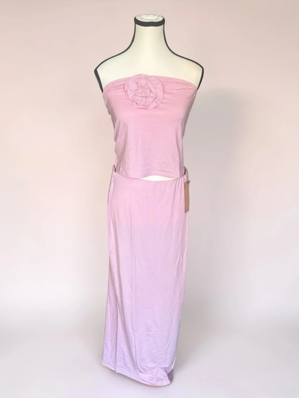 Reformation Adalynn Knit Set in Pink — NWT size L - Picture 5 of 14